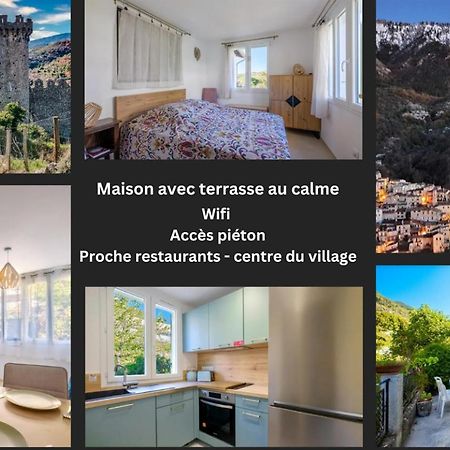 La Tiniera A Luceram - Maison Renovee 2023- Terrasse - Wifi - Village Des Creches Extérieur photo